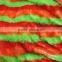 strip design plush fabric