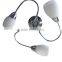 four head glass shade metal celing lamp