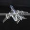 pure clear crystal propeller-driven aircraft/airline/Boeing aeroplane for crystal transport models with engraved (R-1051