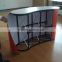 Promotional curved or straight folding aluminum 2*2 pop up style advertising desk