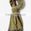 2016 trendy casual basic mens nylon extra large scarf with tassels