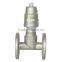 2 Way Full Stainless Steel Angle Seat Valve with Pneumatic Actuator
