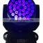 led stage beam light RGBWA/UV 6in1 36*15W LED zoom moving head light