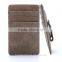2016 hot selling pu leather card holder and money clip
