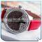 Fashion diamond tree dial water resistance leisure style quart movt leather lady women watch