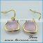 Fashion gold brass rhinestones stud earring with different size