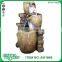 Wood Cracked Pots Cascade Outdoor Garden Water Fountain