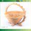BK002/Hot Sale Foldaway Sunflower Shape Bamboo Fruit Basket