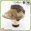 2015 Designed Wholesale Custom Straw cap beach Flower Sun Visor hat
