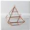 NEW rose gold hanging terrarium succulent plants stand| geometric hangers planters- crystal flower glass vase with silver stand