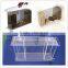 custom clear plastic acrylic bird food dispenser