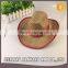 European Style Promotional Fancy Mexican Wide Brim Hat Cheap Fashion Straw Cowboy Hats
