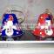cloisonne enamel handmade1.5" red and blue small Christmas Bells
