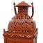 Orange garden decoration moroccan metal candle lantern