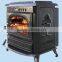 European style cast iron and steel fireplace wood burners