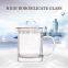 Wholesale handmade high borosilicate 300ml drinking glass cup with handle