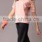 Pretty Steps 2016 elegant high quality round collar blouse lace splicing casual blouse for women