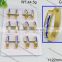 Factory price hot crystal gold color stud earring