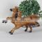giant size handmade animal model ride-on plush rocking horse