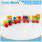 colorful Wood stocking Train Toys Geometric Building Blocks Education Gift