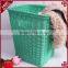 Custom wholesale waterproof plastic hand woven laundry baskets in bulk