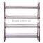 Stackable metal mesh shoes rack and storage rack