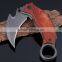 High Quality Outdoor Survival Wooden Handle Hunting Hook Knife