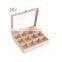 Hot selling glass lid wooden tea box wood craft