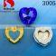 Heart shape crystal garment stones accessories