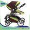 2016  online hot sale baby car seat carriage 3 in 1 multi-functional baby stroller with Baby carry basket