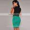 Women Draped Asymmetric High Waist Party Clubwear Pleated Bodycon Mini Skirt
