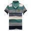 High Quality Stripe Patch Embroidered Polo Tshirt