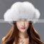 YR434C Ladies' warm real fox fur funny winter Leifeng hat