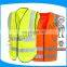 customized logo 100% polyester light weighted training reflective vest