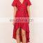 2017 short front long back sexy summer maxi dress wholesale