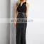 2015 New Design Fashion Women Leather Long Maxi Skirt