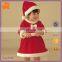 2016 Hot Sale Baby Girl Winter Christmas Red Santa Dress