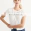 basic wear women clothing print logo short sleeve t shirt comfortable 100%cotton t shirt for girls
