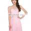 Grace Karin Strapless Sweetheart Floor Length Pink Long Chiffon Weddings Bridesmaid Dress Patterns CL6107-2#