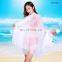 100% polyester material cheap solid color scarf
