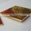 Professional custom gold metal tag for handbag flight jacket