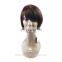 Color #4 virgin Brazilian remy Human Hair short bob lace front Wig for black women