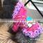 Beautiful dog clothes double star baby plus velvet teddy bears pet clothes Overcoat With Lace