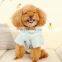 Personalized Pet dogs yellow duck bowknot hoodies fleeces coat Clothes cats winter jacket