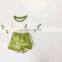 A0110# 2020 Summer Toddler Baby Girls Boys Short Sleeve Tops+Shorts 2pcs Children'S Suit
