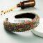 New Fashion Colorful Diamond Headband Women US Style Girls Padded Hairband Factory Direct Hair Band Wholesale