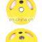New Design Color Weight Lifting Rubber Plate With 3 holes For Home Use