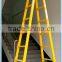 Not conductive folding fiberglass tower-shaped ladder