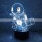 RGB touch black base 3d illusion bedroom usb art night light led desk table lamp