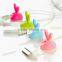 Cute Cartoon Rabbit Cable Drop Clip Desk Tidy Organiser Wire Cord USB Holder